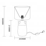 Настольный светильник Escada 10201/L E27*40W Black ATHENA