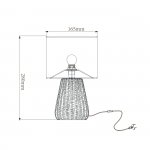 Настольный светильник Escada 10202/L E14*40W Grey HELLAS