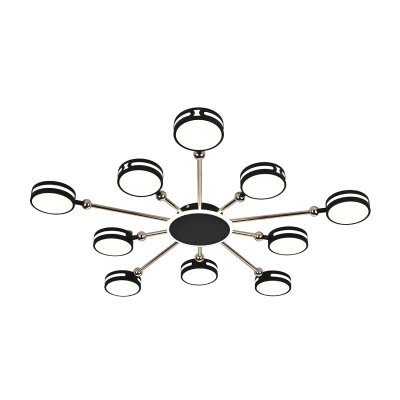 Потолочный светильник Escada 10206/10 LED*130W Black/Gold Потолочный светильник Escada 10206/10 LED*130W Black/Gold