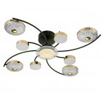 Потолочный светильник Escada 10208/8 LED*110W Black/Gold LIBERTA