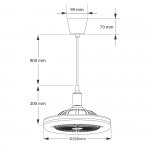 Подвесной светильник Escada 10210/S LED*24W White