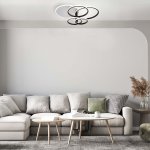 Потолочный светильник Escada 10213/4 LED*84+24W White/Black CONTOUR