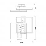 Потолочный светильник Escada 10215/2 LED*90W White/Black STELLAR