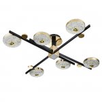 Потолочный светильник Escada 10219/6 LED*78W Black/Gold LIBERTA