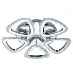 Потолочный светильник Escada 10221/5 LED*60+18W Chrome CANDY