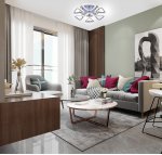 Потолочный светильник Escada 10223/6 LED*72W Chrome AQUILA