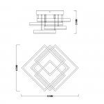 Потолочный светильник Escada 10229/4 LED*120W White UNION