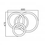 Потолочный светильник Escada 10231/3 LED*85W White RANDOM