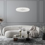 Подвесной светильник Escada 10232/1 LED*36W Chrome/Clear BIAFO