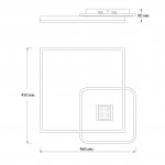 Потолочный светильник Escada 10235/1 LED*80W Black/White  ARCTIC