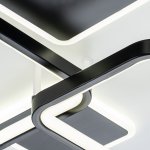 Потолочный светильник Escada 10235/4 SQUARE LED*105W Black/White MODULE