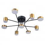 Потолочный светильник Escada 10235/9 LED*110W Black/Brass OGMA