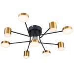 Потолочный светильник Escada 10235/9 LED*110W Black/Brass OGMA