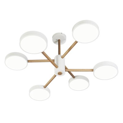 Потолочный светильник Escada 10236/6 LED*96W White/Wooden