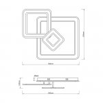 Потолочный светильник Escada 10240/3 LED*180W White VOLUME