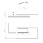 Потолочный светильник Escada 10242/3 LED*90W Black TWINS