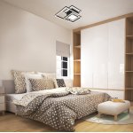 Потолочный светильник Escada 10242/4 LED*143W Black TWINS