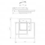 Потолочный светильник Escada 10242/4 LED*143W Black TWINS