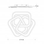 Потолочный светильник Escada 10244/3 LED*140W White QUANT