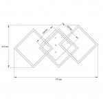 Потолочный светильник Escada 10246/3 LED*95W Chrome OLVERA