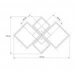 Потолочный светильник Escada 10246/4 LED*124W Chrome OLVERA