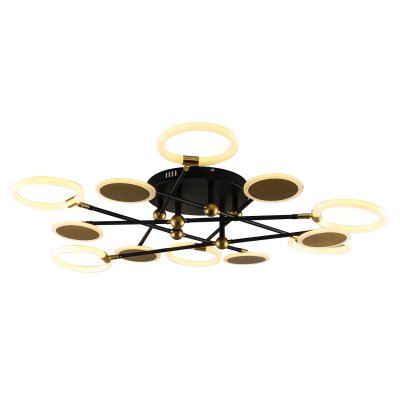 Потолочный светильник Escada 10247/12 LED*90W Black/Gold CASSIOPEIA