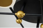 Потолочный светильник Escada 10247/8 LED LED*63W Black/Gold CASSIOPEIA