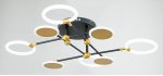 Потолочный светильник Escada 10247/8 LED LED*63W Black/Gold CASSIOPEIA
