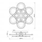 Потолочный светильник Escada 10248/12 LED*160W White MOSAIC