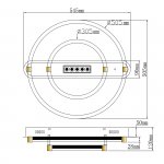 Потолочный светильник Escada 10253/2 LED*53+3W Chrome ASPECT