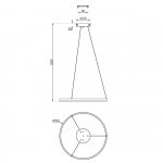 Подвесной светильник Escada 10254/1 LED*43W Black APP VOID