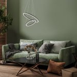 Подвесной светильник Escada 10254/2 LED*66W Black APP VOID