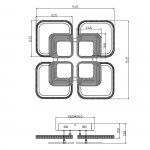 Потолочный светильник Escada 10255/8 LED*160W White SAMIA