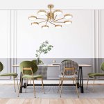 Светильник на штанге Escada 10258/8 LED*70W Champagne gold SKYLAR