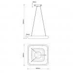 Подвесной светильник Escada 10259/1 LED*45W White SOFT