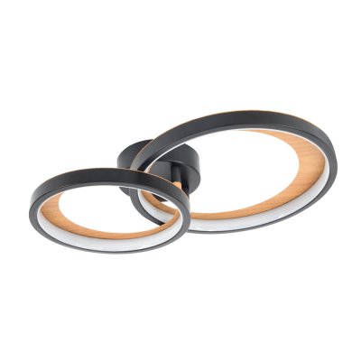 Потолочный светильник Escada 10265/2 LED*48W Black/Wood Потолочный светильник Escada 10265/2 LED*48W Black/Wood