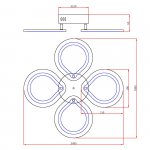 Потолочный светильник Escada 10270/4 LED*61W White MENITA