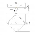 Потолочный светильник Escada 10280/1 LED*31+3W Chrome FACTOR