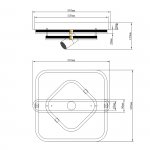 Потолочный светильник Escada 10280/2 LED*62+3W Chrome FACTOR