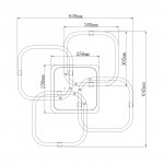 Потолочный светильник Escada 10280/4 LED*91W Chrome FACTOR