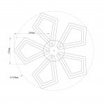 Потолочный светильник Escada 10284/5 LED*54W White SAILS