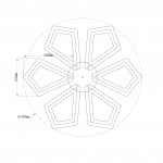 Потолочный светильник Escada 10284/6 LED*65W White SAILS