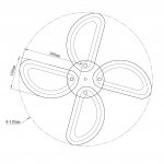 Потолочный светильник Escada 10285/4 LED*29W White ARROW