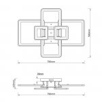 Потолочный светильник Escada 10286/6 LED*154W White PLAIN