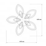 Потолочный светильник Escada 10287/5 LED*84W White GENTLE