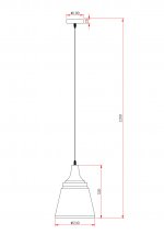 Подвесной светильник Escada 1100/1S E27*40W Black ARIES