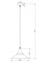 Подвесной светильник Escada 1101/1S E27*40W Black ARIES