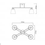 Потолочный светильник Escada 1101/4PL E27*60W Gold SILVA