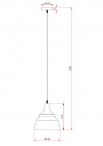 Подвесной светильник Escada 1102/1S E27*40W Black ARIES