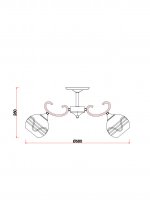 Потолочный светильник Escada 1104/3P E27*60W Black ALIN